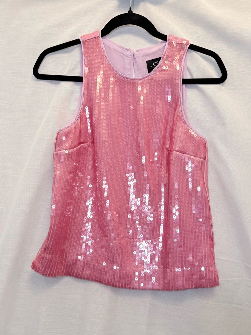 J. Crew Pink Sequin Tank Top